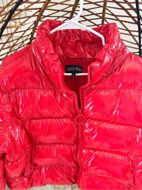 Current Mood Shiny Red Kids Puffer Jacket